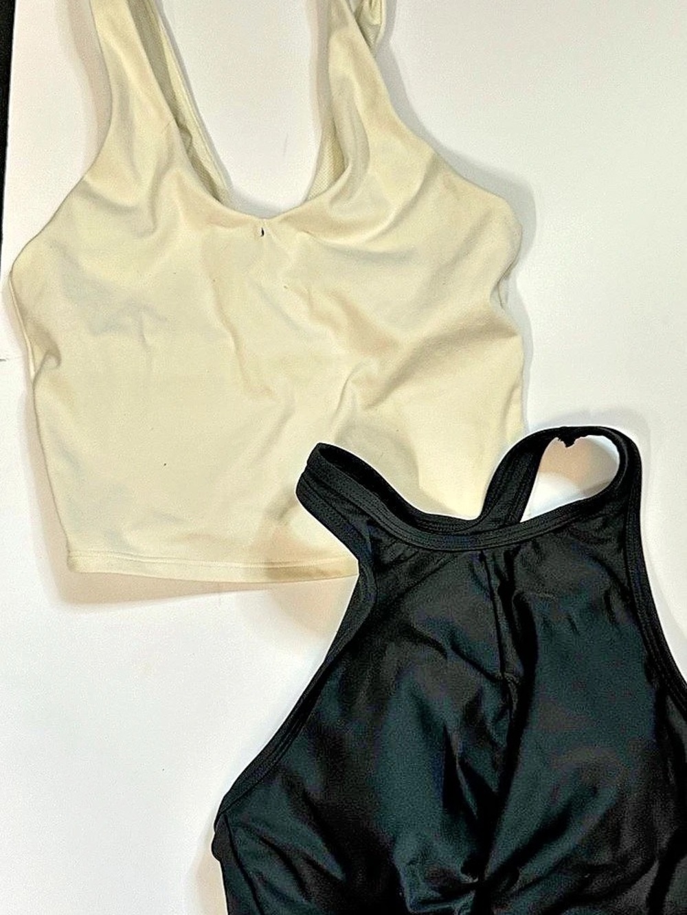 Kona Sol Swim Top & Athletic Crop Top BundleBlack & White Small